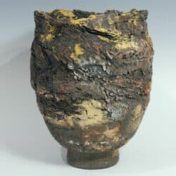 Bogland lidded pot by Patricia Millar Ceramics. An exhibitor at Craftworks.
