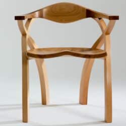 Stylish chair by Waywood, furniture designers and makers. An exhibitor at Craftworks.