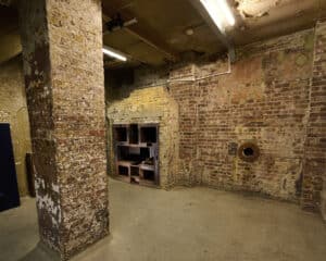 The Ditch exhibition space at Craftworks. A space within Shoreditch Town Hall.