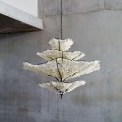 A sculptured pendant made by Cox London. Cox London are the headline sponsor at Craftworks.