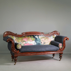Restored Settee, made by Jay & Co. An exhibitor at Craftworks.