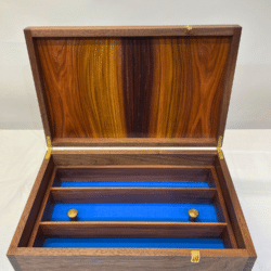 Wooden box by Souplesse Designs, an exhibitor at Craftworks.