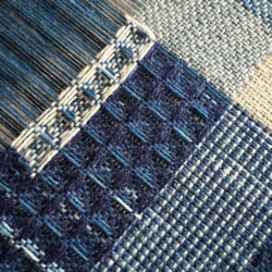 Detailed look at hand-weaving by Pamela Print, an exhibitor at Craftworks represented by Design-Nation