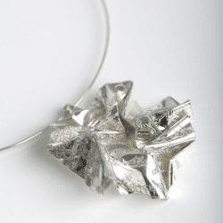 Silver Necklace by Mari Thomas . An exhibitor at Craftworks. Mari is represented at Craftworks by Design-Nation.